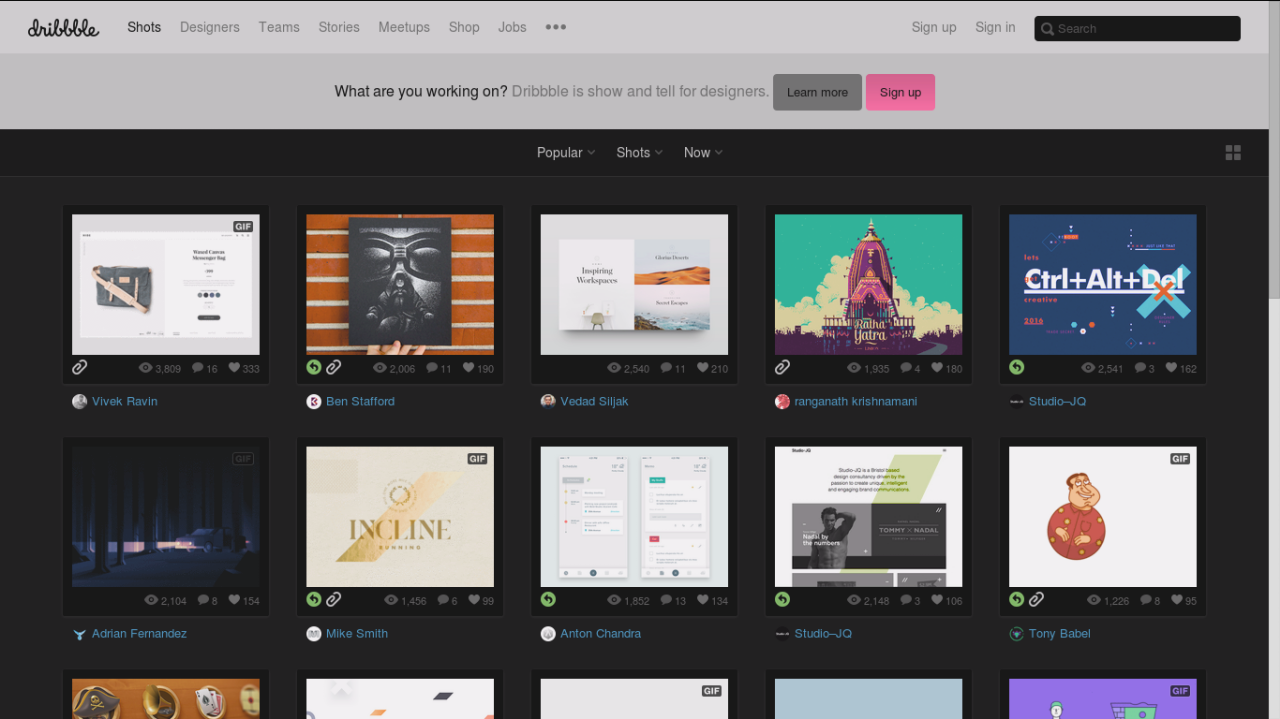 Dribbble with Owl enabled
