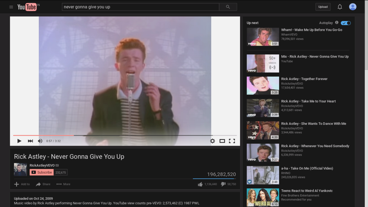 YouTube with Owl enabled